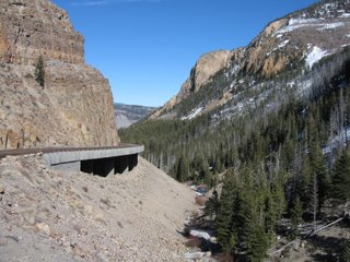 A while back before they could make road like this, the trip was a half day long (by wagon I think) around this canyon.